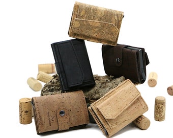 Cork wallet "COMPANHEIRO pro" - #cork #purse #wallet #card holder #wood #cork #vegan #clip #wallet