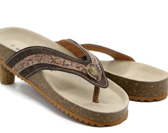 Cork sandals 'MARIE' - Sustainably produced women's cork sandals with a comfortable footbed
