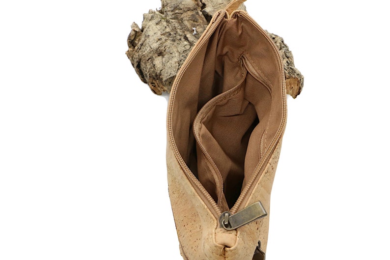 Cork shoulder bag 'EMMA' cork handbag cork handbag vegan sustainable shoulder bag nature nature wood image 4