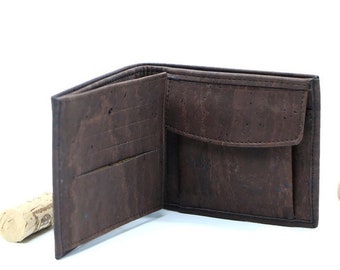 Cork wallet "JOEL dark" - #cork #wallet #wallet #wood #wood #cork #vegan