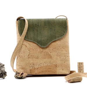 Bolso de corcho "VERDE" - #cork #handbag #cork #handbag #vegan #sustainable #shoulder #bag #nature #nature #wood