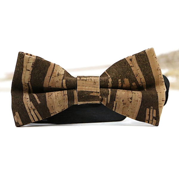 Cork bow tie "Lionel wood" - #fliege #bow tie #kork #cork #natur #vegan #nachhaltig