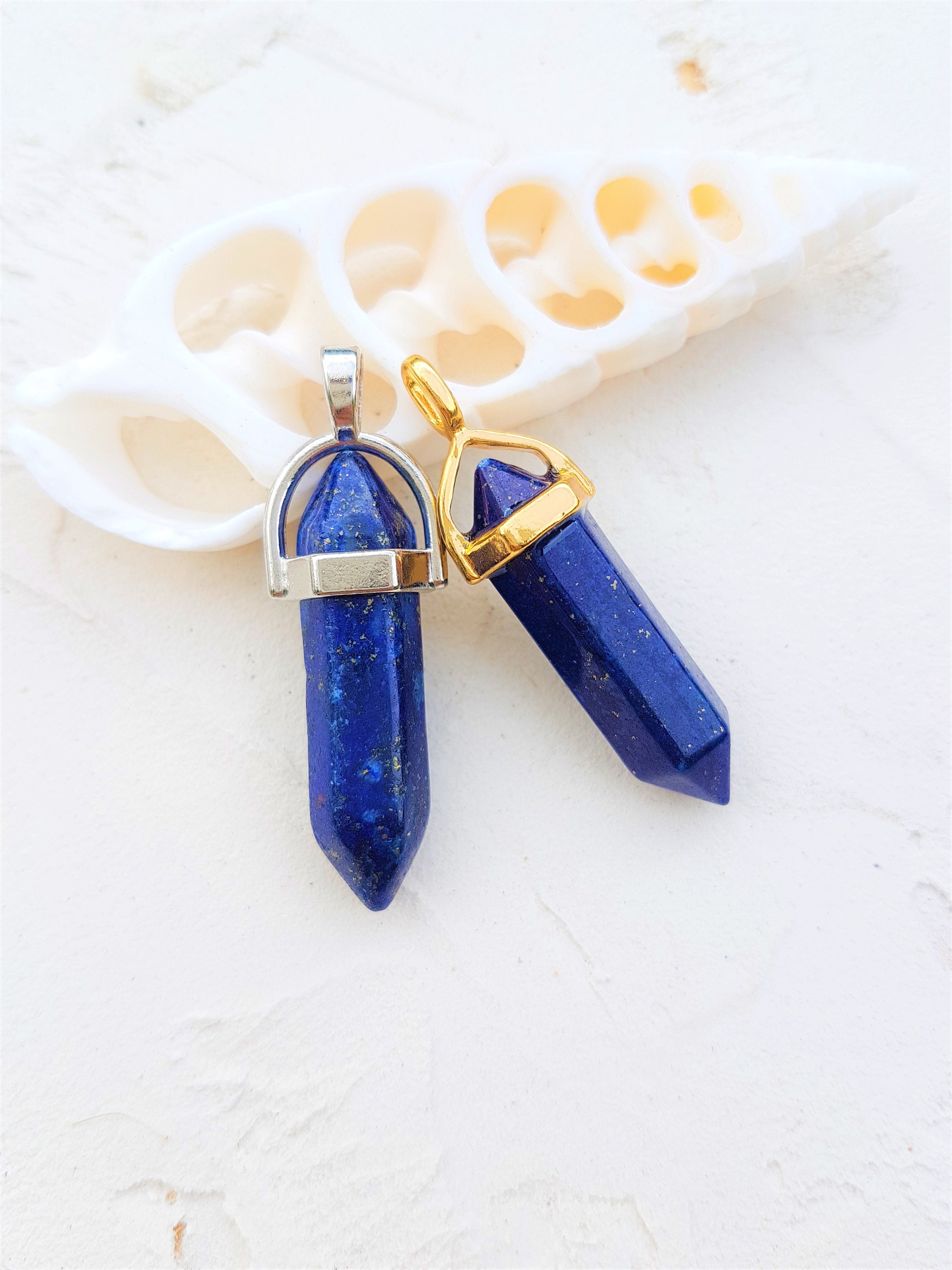 Lapis Lazuli Pendant Natural Stone Pendant Mala Stone | Etsy