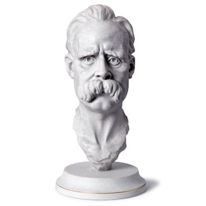 Friedrich Nietzsche | Sculpture / Bust | Philosopher | Cast Marble | gift, bookshelf, desk, office