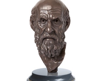 Hippocrates | Sculpture / Bust | Father of Medicine | gift, bookshelf, desk, office