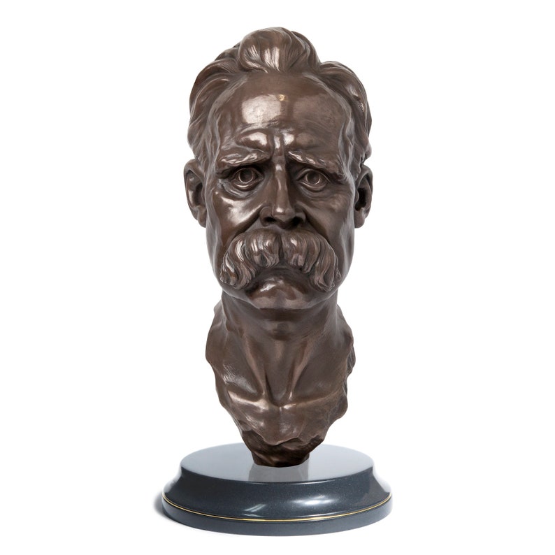 Friedrich Nietzsche Sculpture / Bust Philosopher gift, bookshelf, desk, office image 1