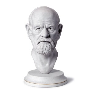 Sigmund Freud | Sculpture / Bust | Psychoanalysis | Cast Marble | gift, bookshelf, desk, office