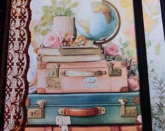 Travel Junk Journal Diary Planner Scrapbook Memory Book Nature Journal