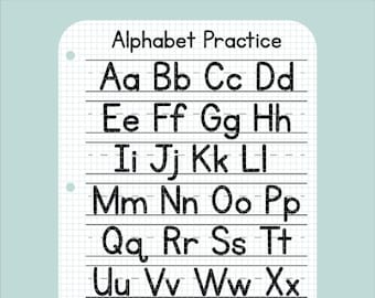 Alphabet Tracing Board SVG Glowforge Digital Download