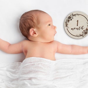 Baby monatliche Marker SVG Glowforge Digital Download