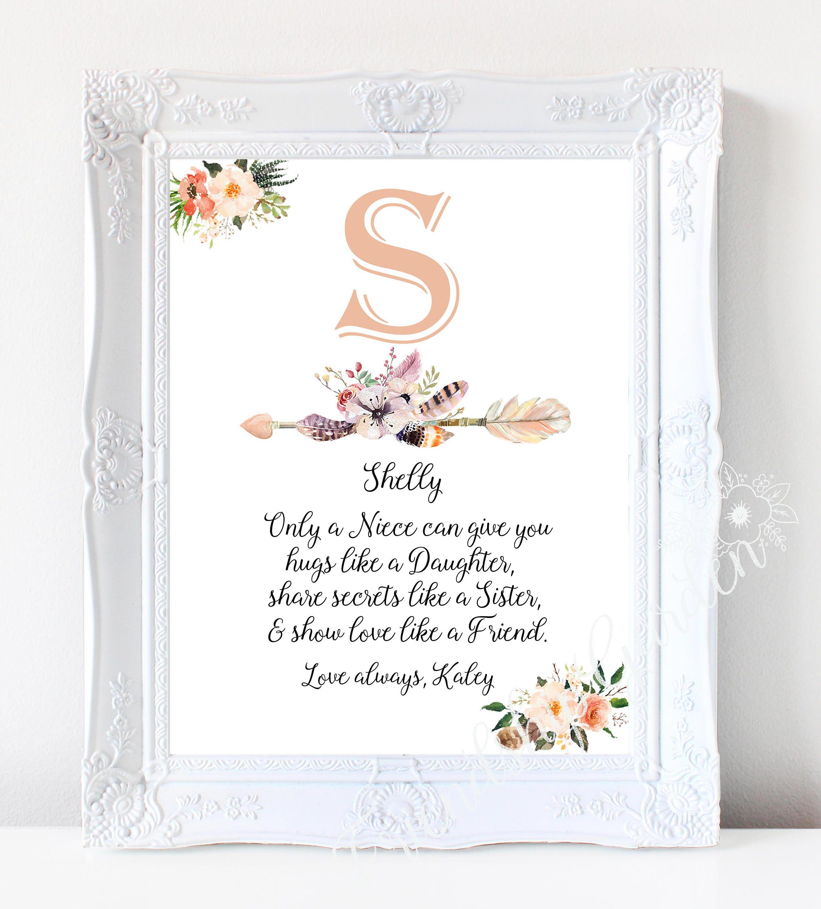 Niece gift Niece birthday gift Gifts for Niece Personalized Etsy