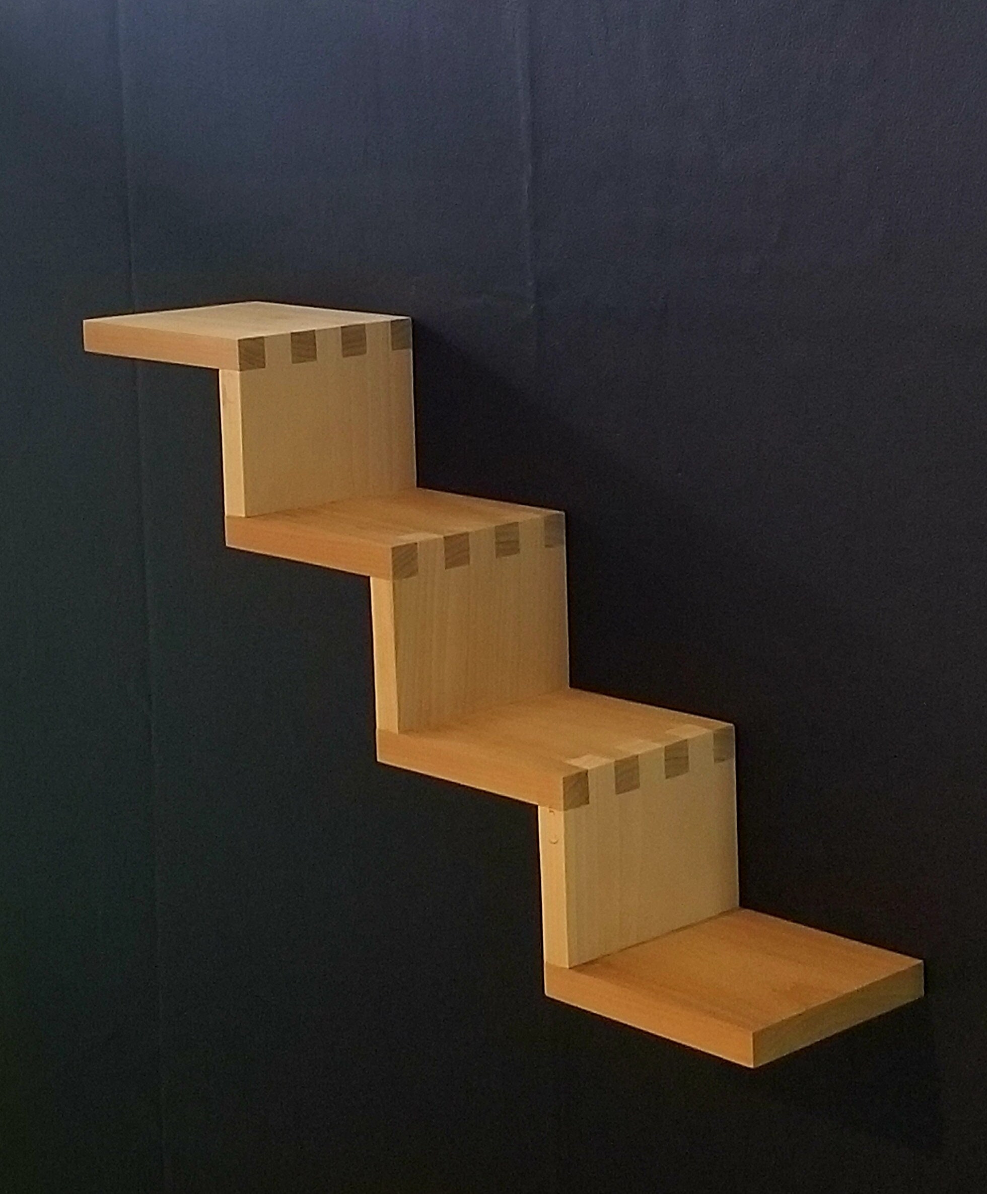 Stepdown Wall Shelf / 3 & 4 Tier Shelves Etsy