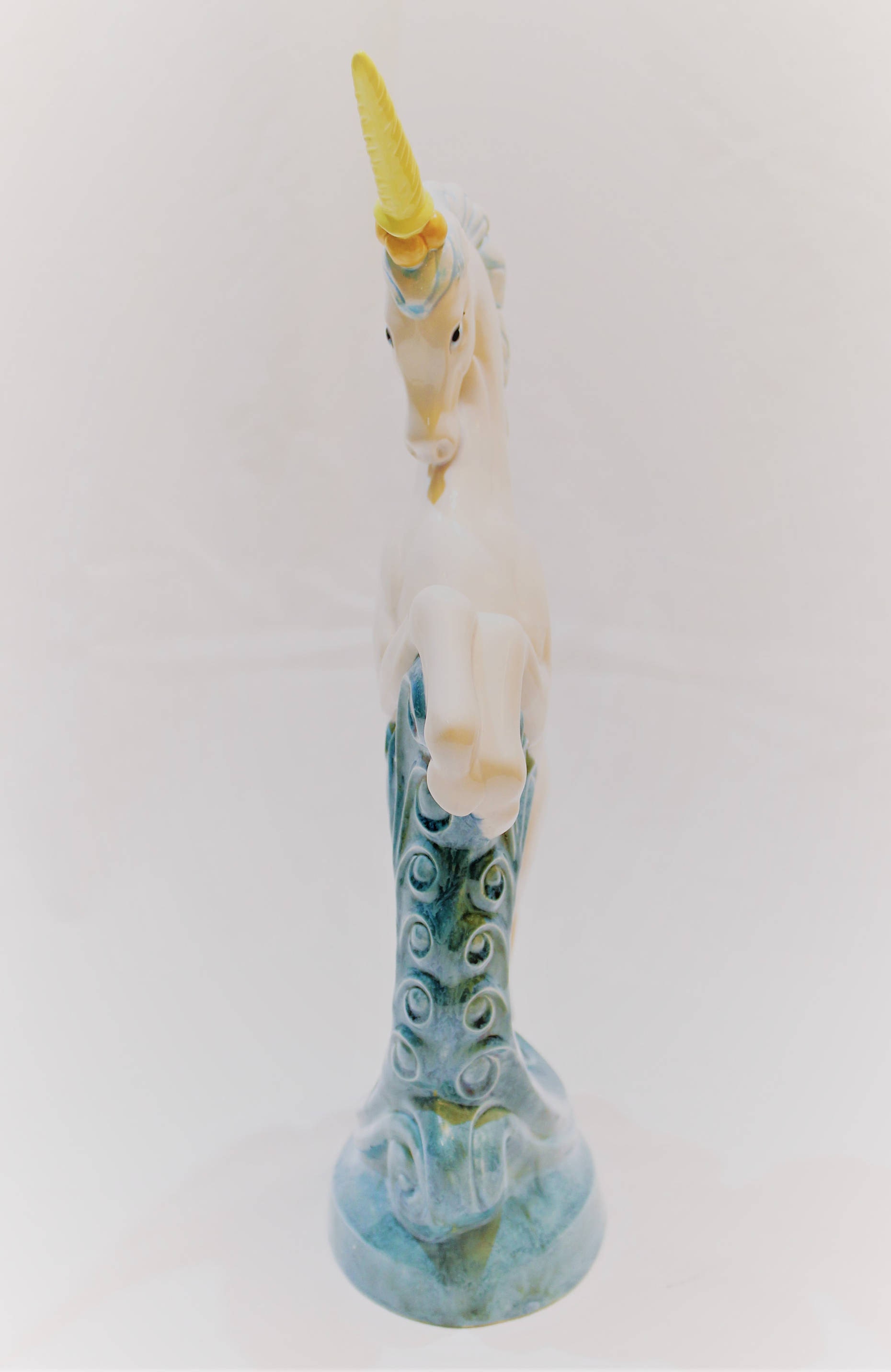 Vintage Large Ceramic Unicorn Statue Nursery Decor Majestic Etsy