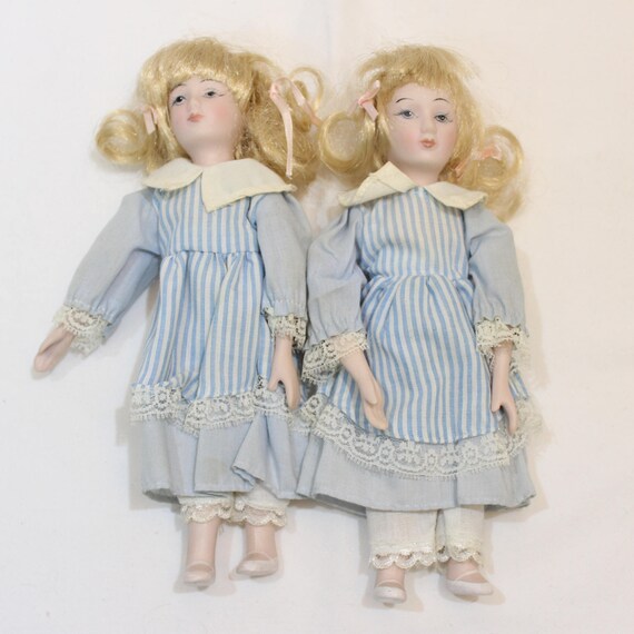 twin porcelain dolls