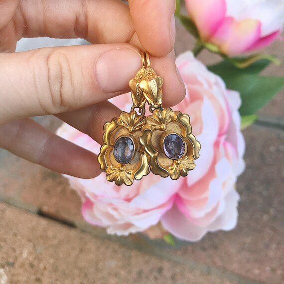 Victorian Amethyst Earrings