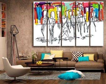 Abstract wall art | Etsy