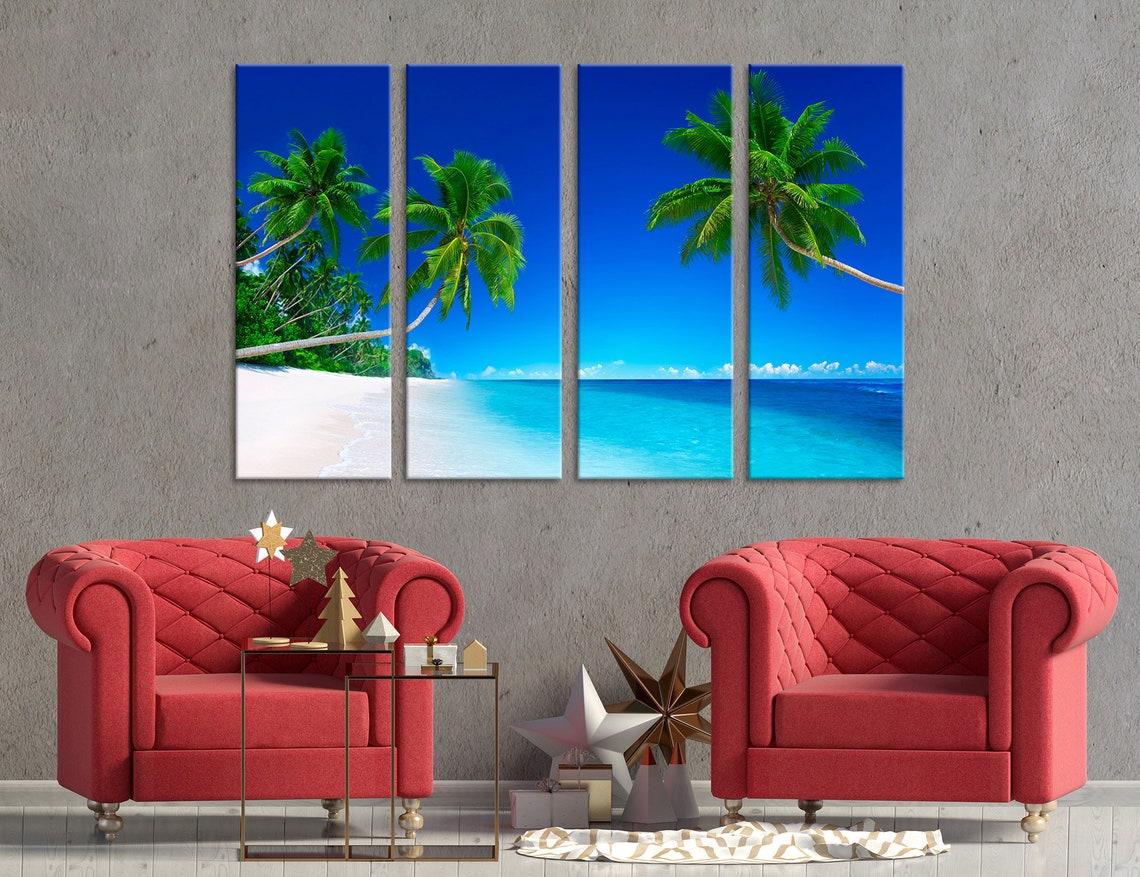 Tropical Beach Wall Art Tropical Beach Wall Decor Tropical Etsy