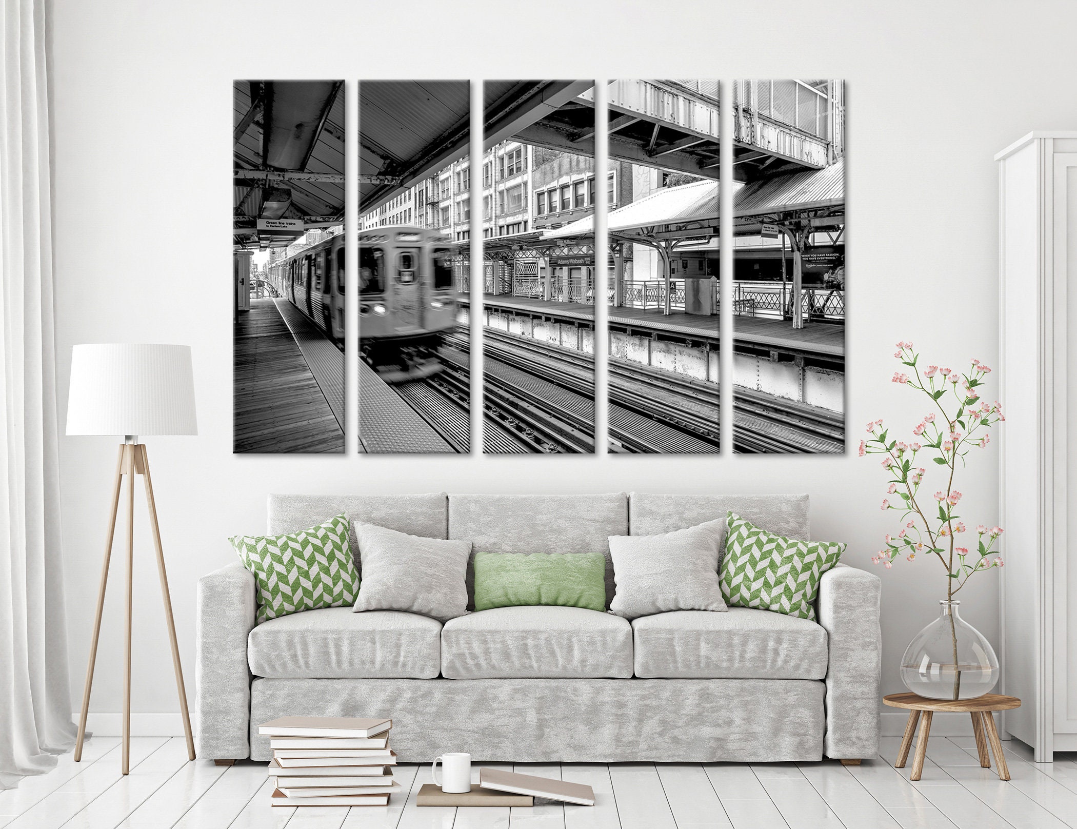 Chicago Wall Art Chicago El Train Wall Art Chicago City | Etsy