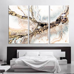 Abstraktes Gold Kunstwerk