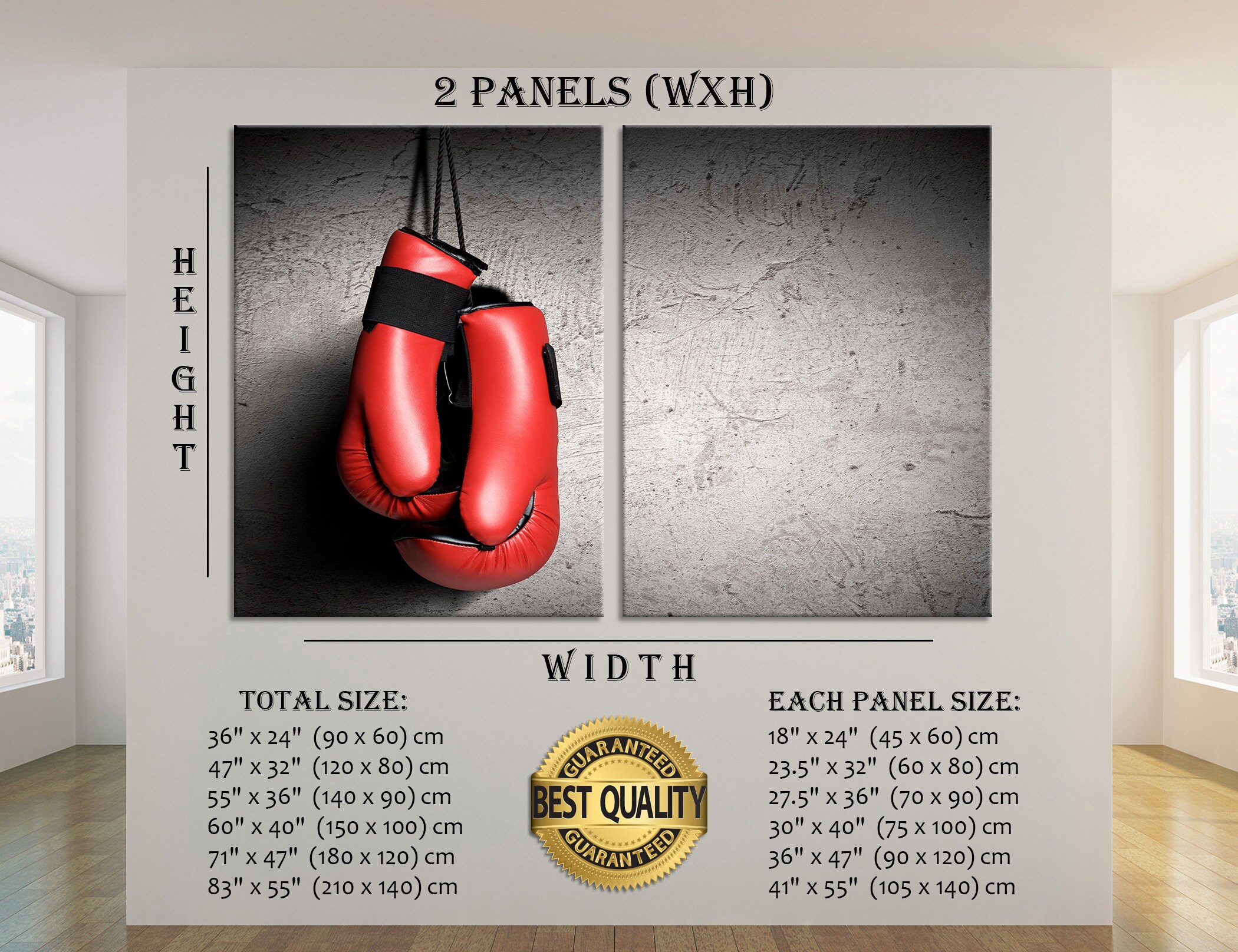 Boxing Canvas Print Boxing Wall Art Sport Wall Art Motivation Etsy