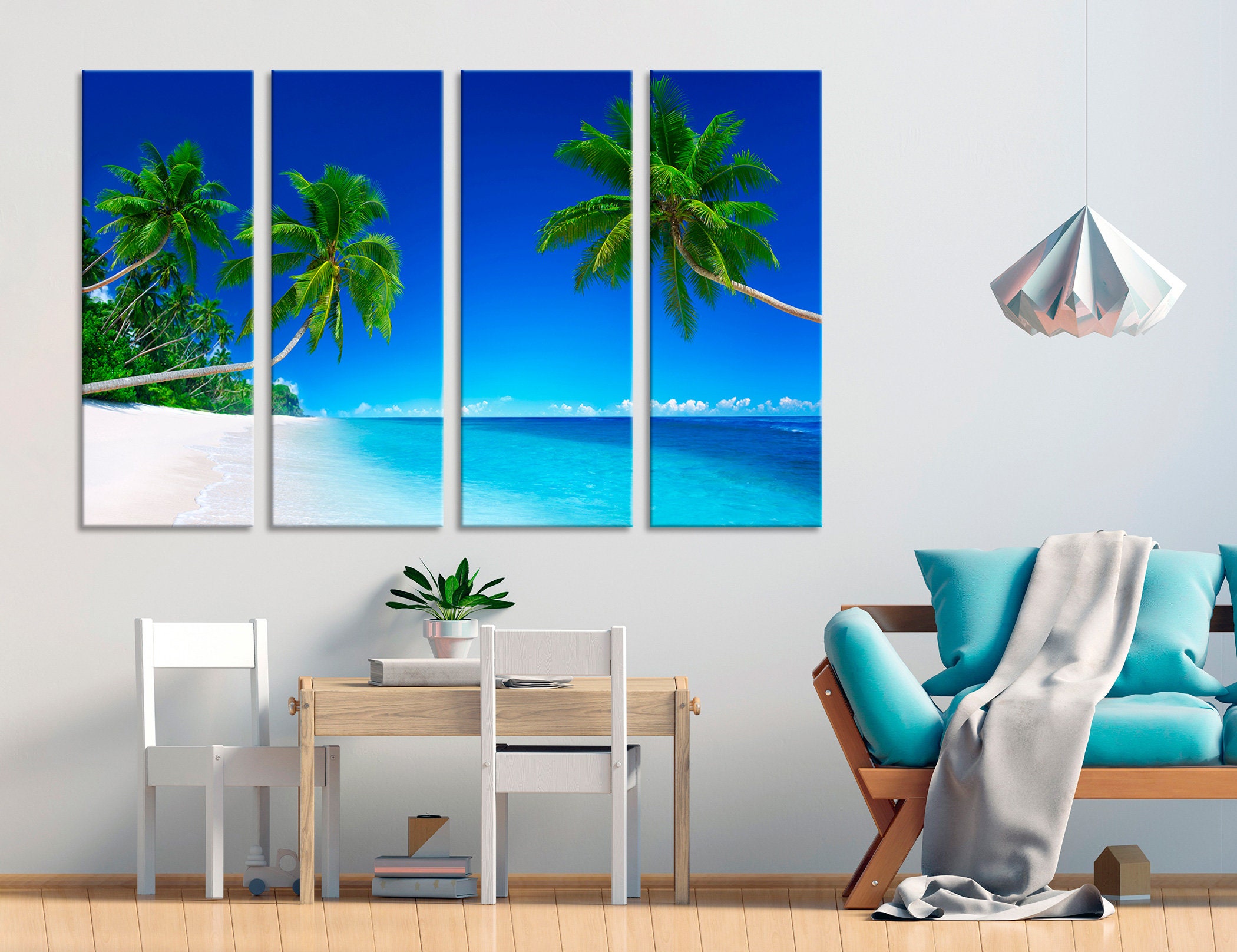 Tropical Beach Wall Art Tropical Beach Wall Decor Tropical Etsy