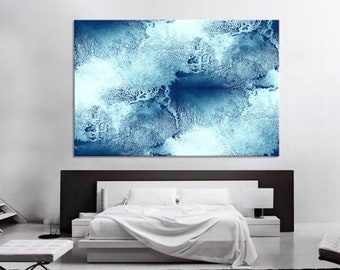 Painting Blue Wall Art Canvas Print