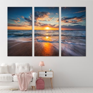 Sunrise at Sea Canvas Wall Art Sunrise  Wall Art Sunrise  Wall Art Print Sunrise Canvas Sunrise Canvas Art Sunrise Extra Large Sunset Arts