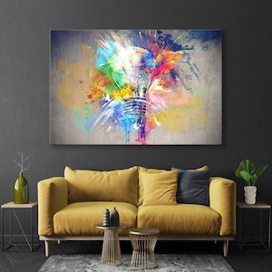 Light Bulb Abstraction, Wall Art, Canvas Print