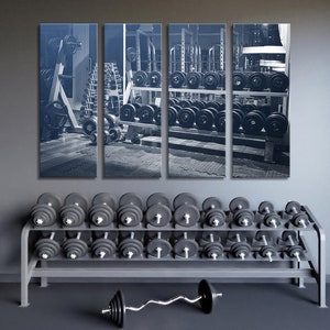 Motivational Fitness Prints for Home Gym and Workout Area