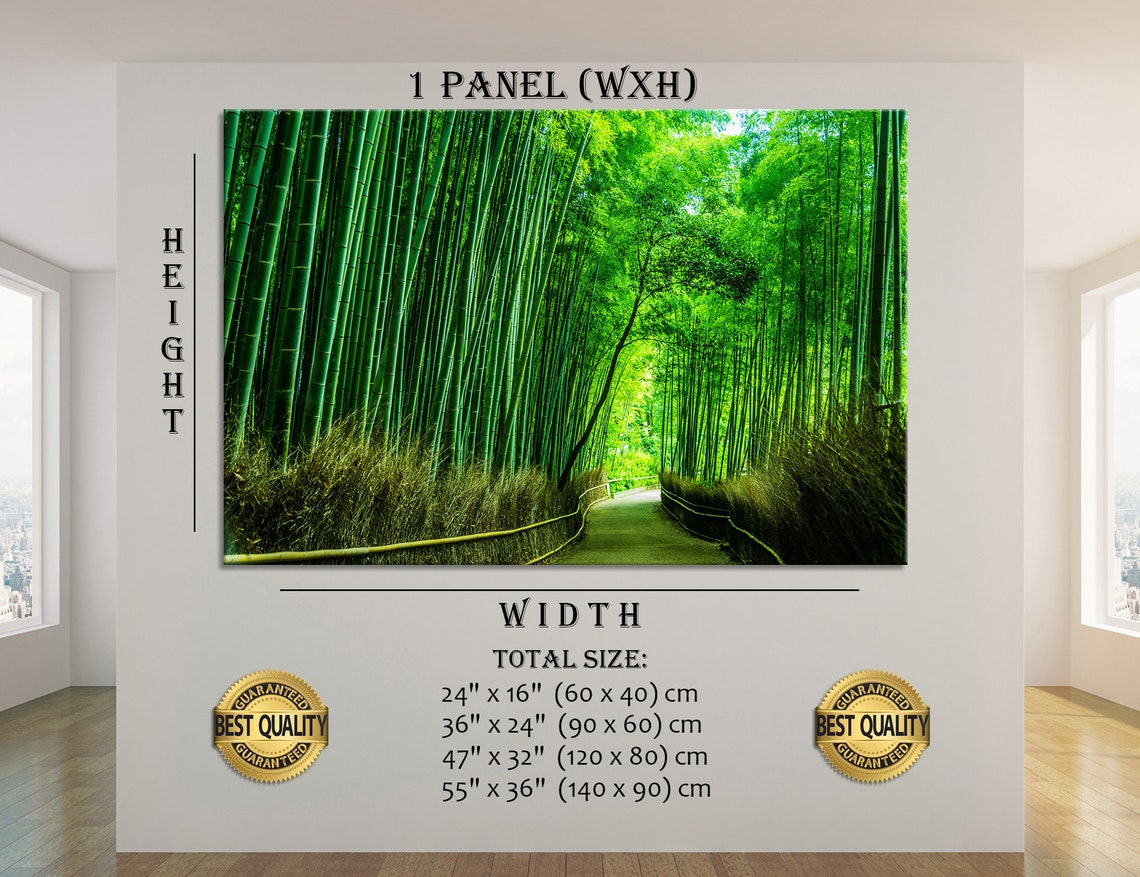 Bamboo Forest Wall Art Bamboo Forest Wall Decor Bamboo Forest Etsy