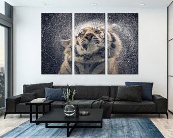 Tiger Wall Art Tiger Wall Decor Tiger Canvas Tiger Print Tiger Poster Tiger Photo Wall Art Animals Decor Animals Wall Art Print Canvas Art