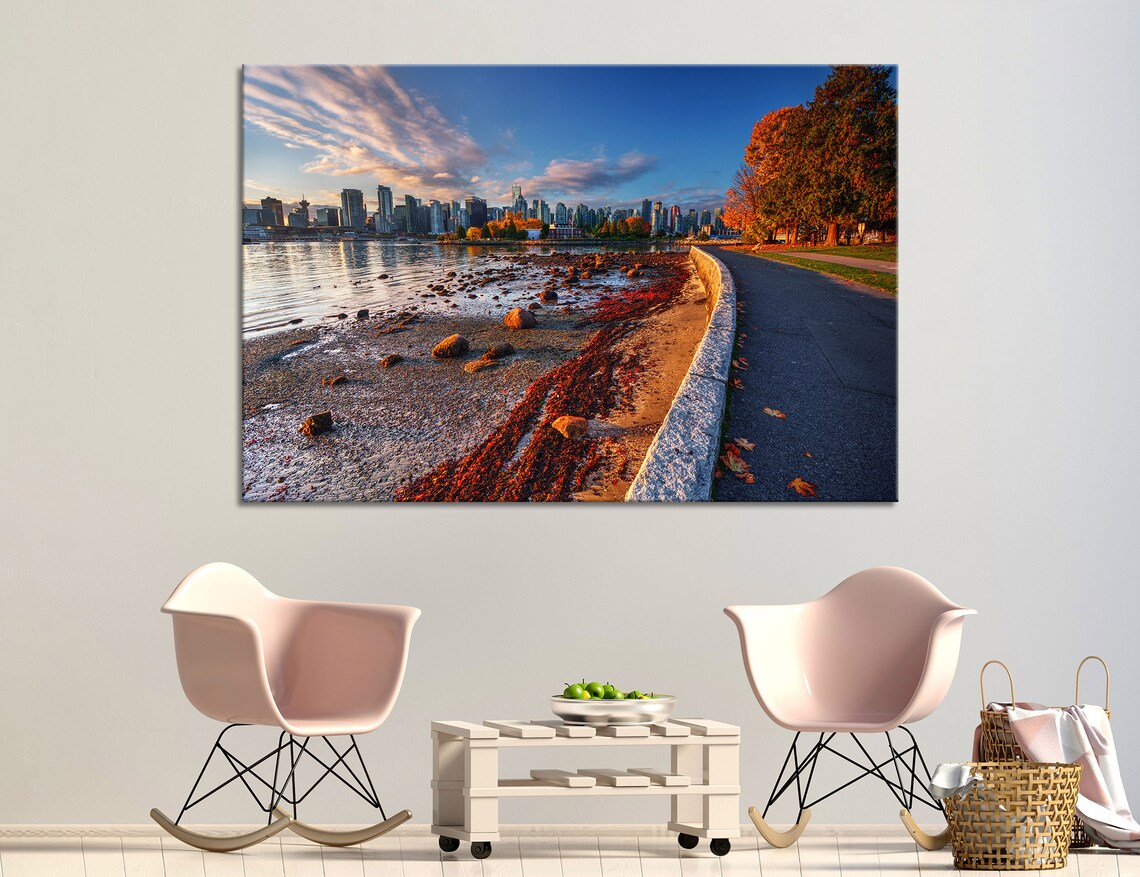 Vancouver Art Vancouver Wall Art Vancouver Canvas Vancouver Etsy
