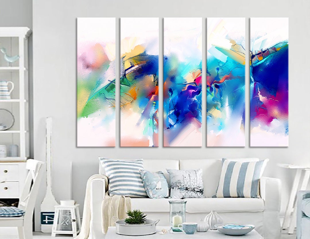 Bright Detailed Oil Painting on Canvas Print Wall Decor - Etsy