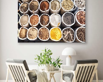 Colorful Spice Large Canvas Print - Spice Wall Art for Kitchen and Dining Room