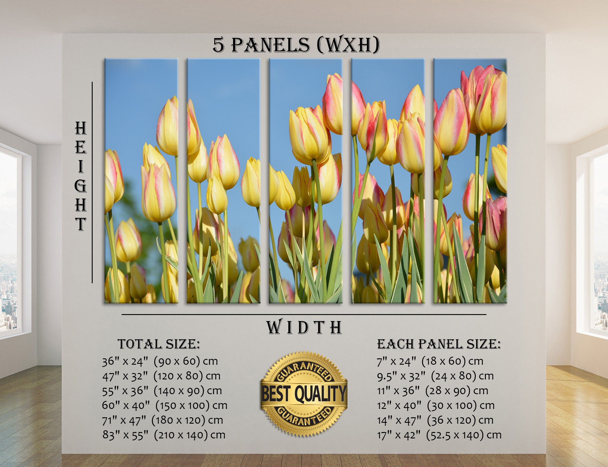 Tulips Wall Art Tulips Wall Decor Tulips Canvas Print Tulips - Etsy