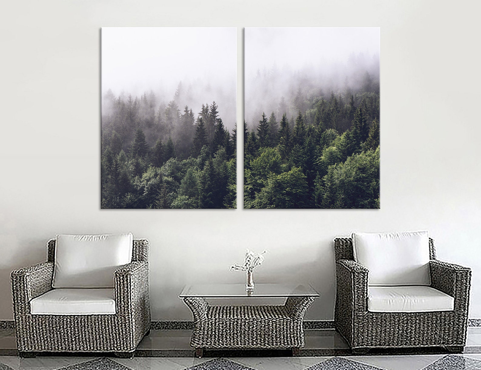 Trees Wall Art Trees Canvas Print Trees Large Wall Decor Trees Etsy