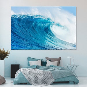 Blue Ocean Waves Art Waves Canvas Waves Canvas Art Waves Extra Large Waves Large Wall Art Waves Photo Waves Poster Waves Print Waves Artwork