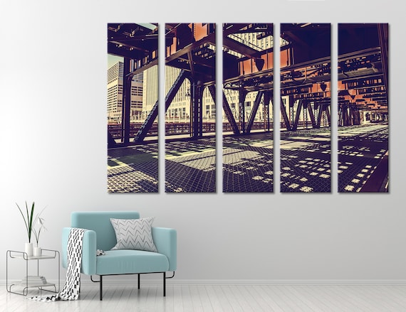 Chicago USA Art Chicago Illinois Canvas Chicago Print Art Chicago City Wall Decor Chicago Canvas Wall Art Chicago Print Chicago Poster Print
