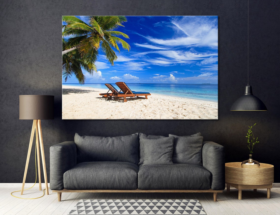 Tropical Beach Wall Art Tropical Beach Wall Decor Tropical Etsy