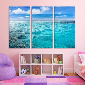 Caribbean Sea Waves Art Waves Canvas Waves Canvas Art Waves Extra Large Waves Large Wall Art Waves Photo Waves Poster Waves Print Ocean Art