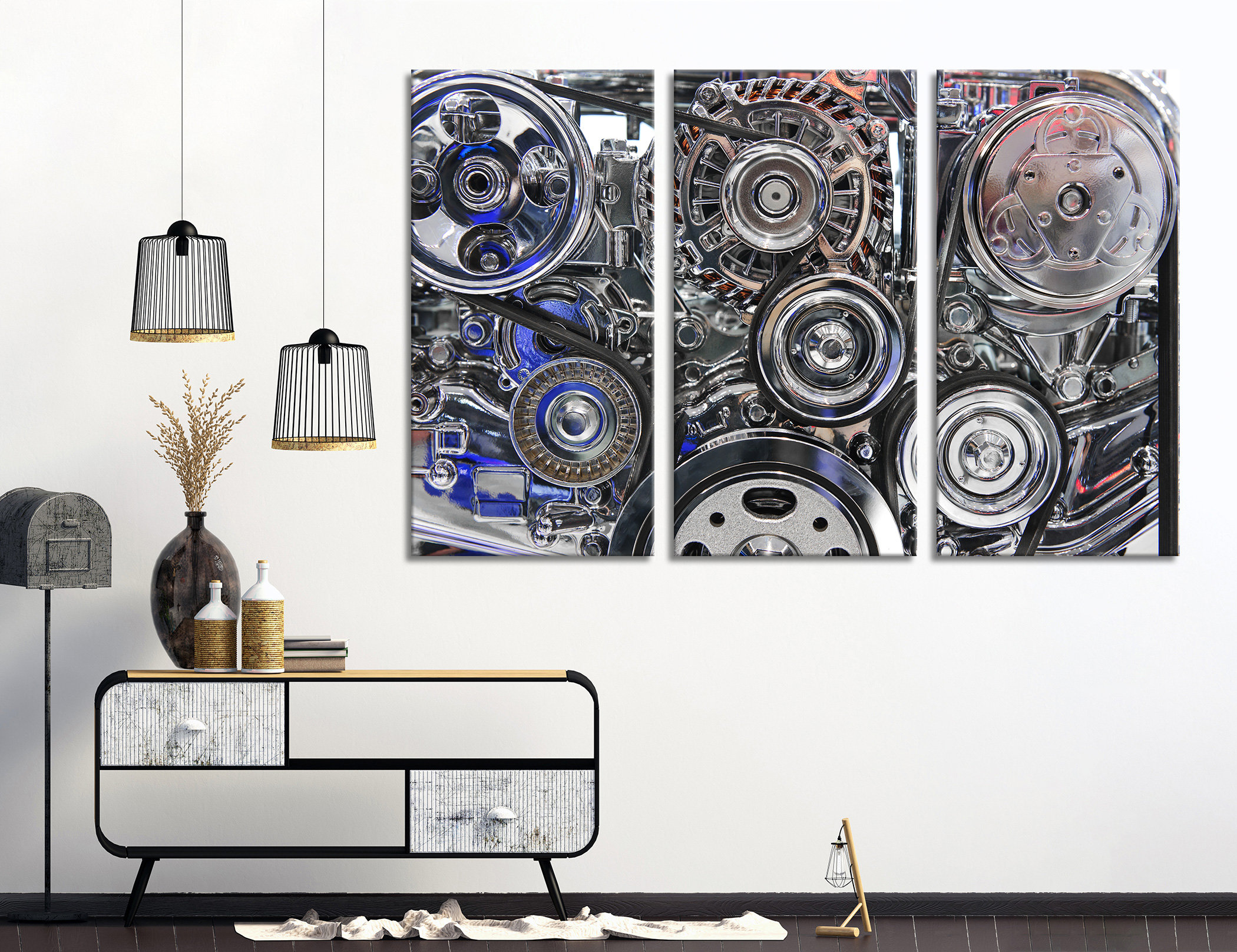 Engine World Wall Art Engine Wall Decor Car Engine Decor Etsy
