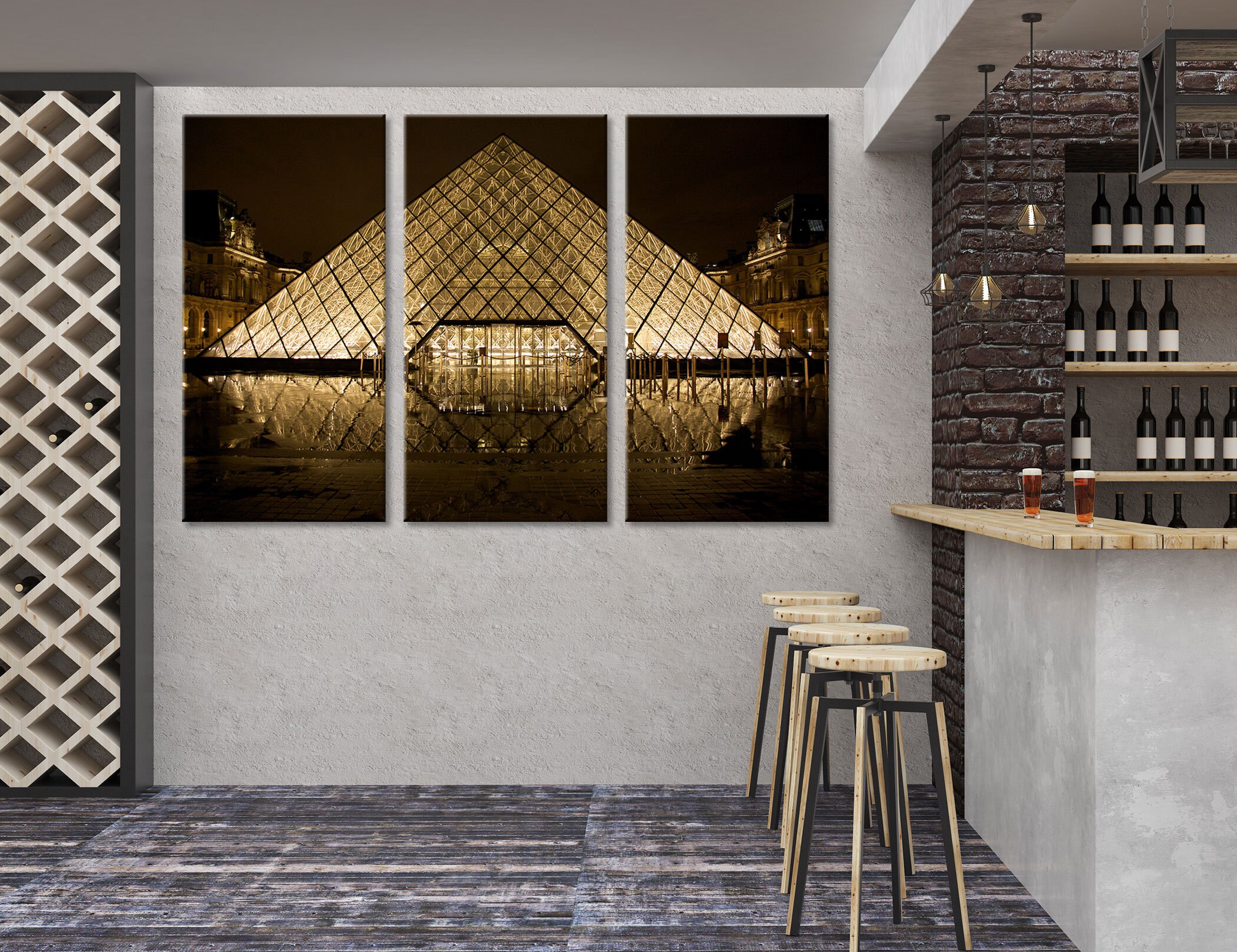 Louvre Wall Art Louvre Wall Decor Louvre Canvas Louvre Print Etsy