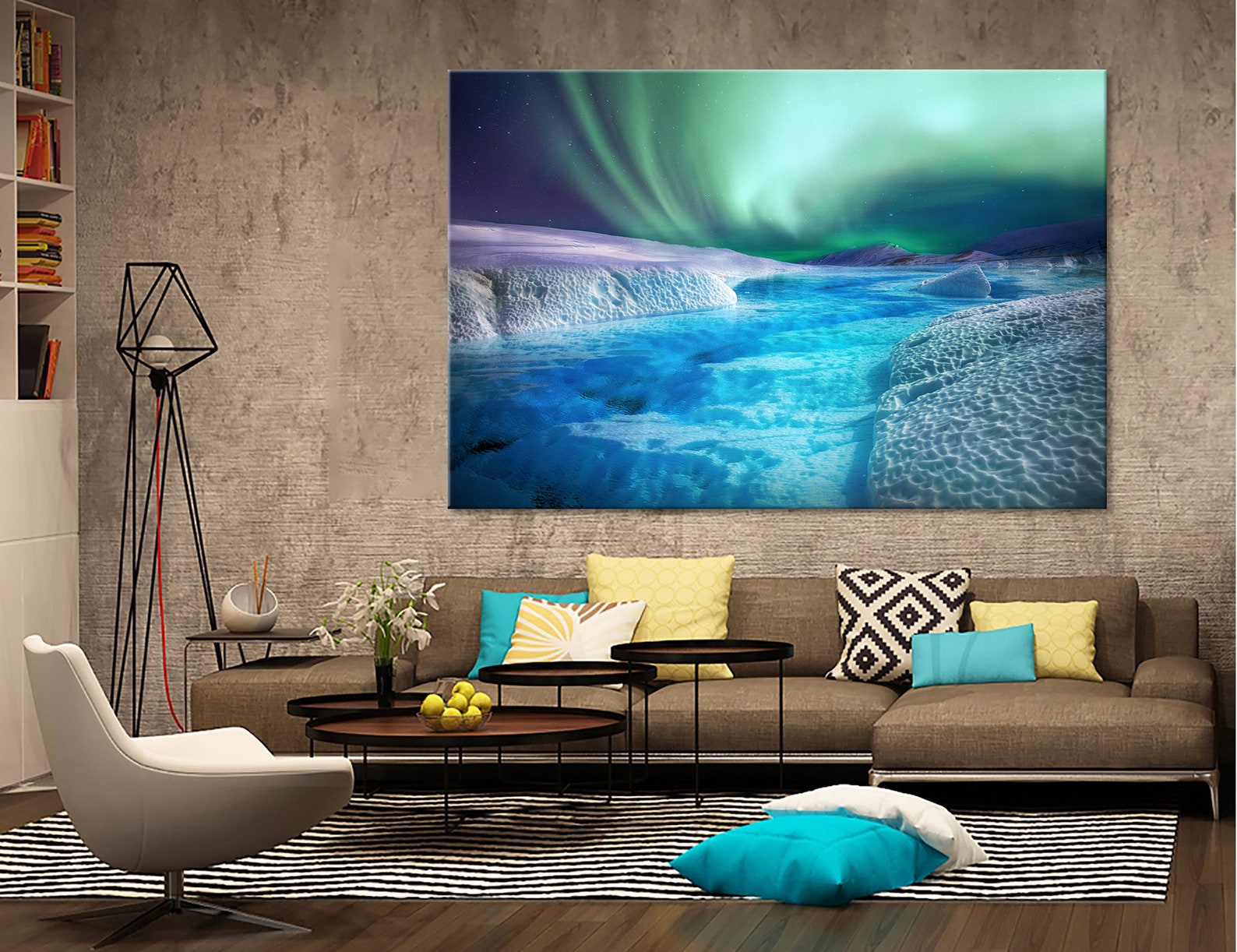 Aurora Borealis Wall Art Aurora Wall Decor Aurora Canvas Print | Etsy