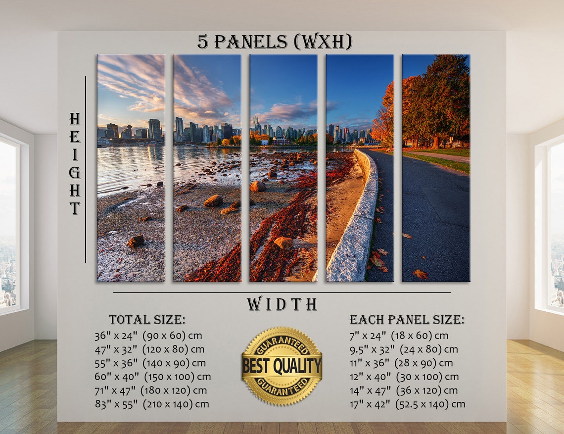 Vancouver Art Vancouver Wall Art Vancouver Canvas Vancouver Etsy