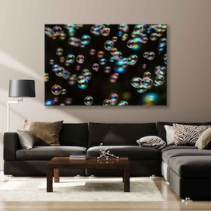 Captivating Bubbles Wall Art - Verschönere dein Ambiente mit diesem wunderschönen Leinwanddruck