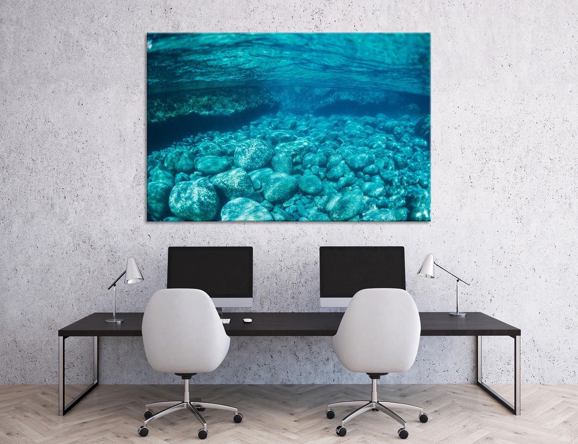Underwater Ocean Canvas Ocean Canvas Art Ocean Photo Ocean | Etsy