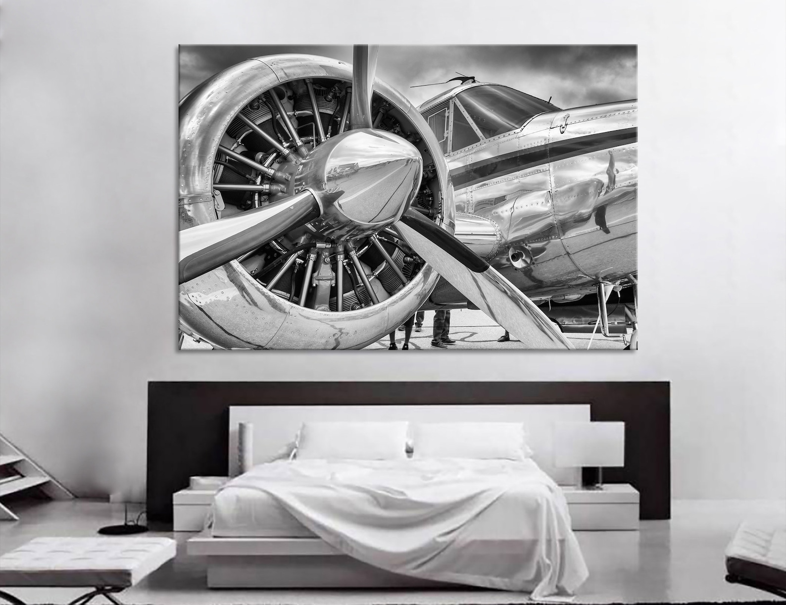 Airplane Closeup Aircraft Print Plane Engine Airplane Decor Etsy