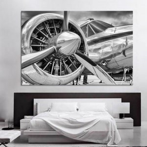 Airplane Closeup Aircraft Print Plane Engine Airplane Decor Engine Canvas Aircraft Decor Jet Print Turbine Poster Aviation Wall Decor Plane