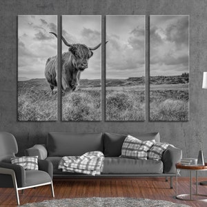 Scottish Highlanders Cow Wall Art Highlanders Wall Decor Nature Wall Art Animals Wall Art Print Cow Wall Decor Home Wall Art Prints