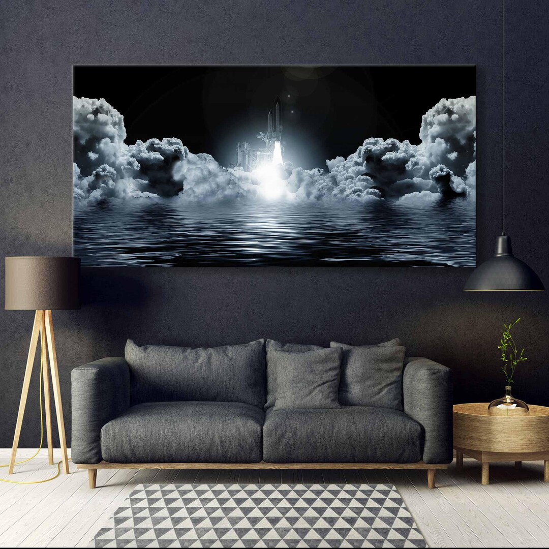 Start of Space Shuttle Columbia Canvas Print - Space Shuttle Wall Art ...